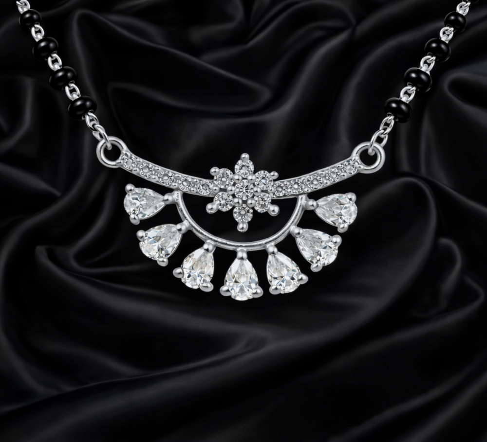 Celestia Spark Fringe Mangalsutra Pendant