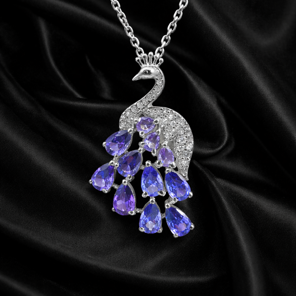 Celestia Peacock Cascade Pendant
