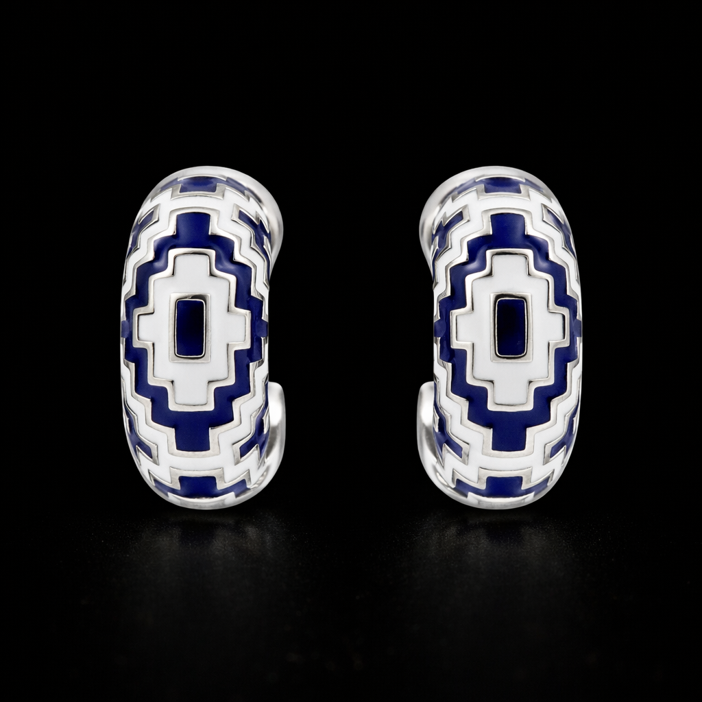 Azura Enamel Hoop Earrings S (4)