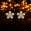 Celeste Floral Emerald Studs S (3)