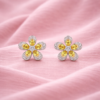 Celeste Floral Emerald Studs S (4)