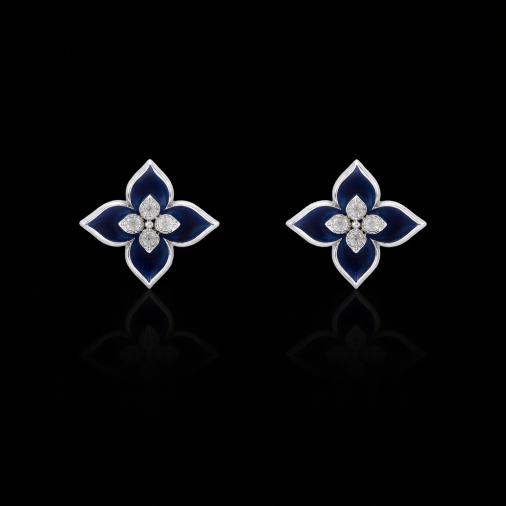 Celeste Night Flower Studs