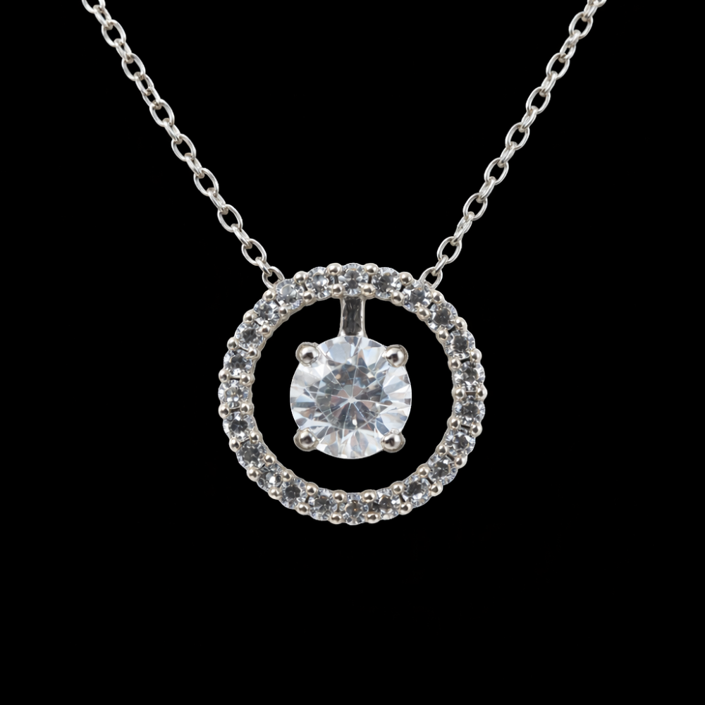 Celeste Spark Halo Pendant