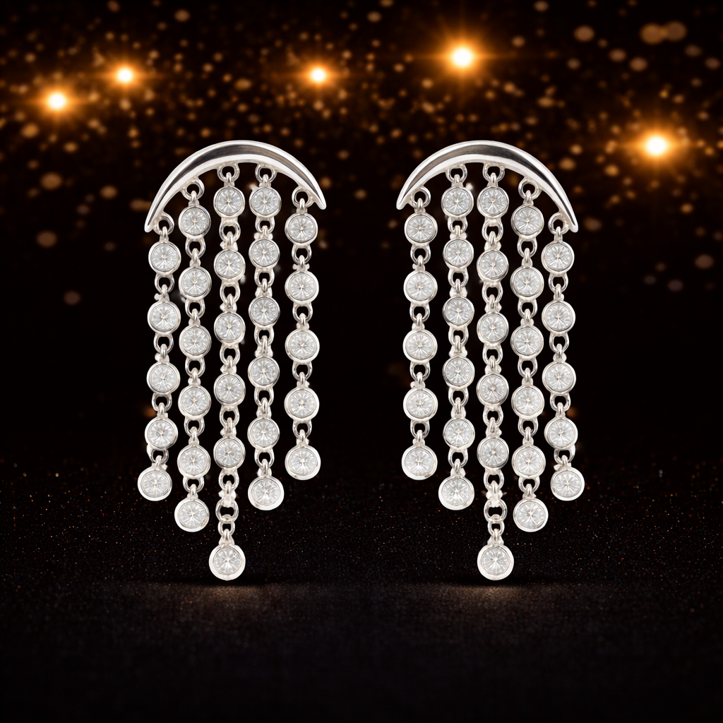 Celestia Spark Fringe Earrings S (1)