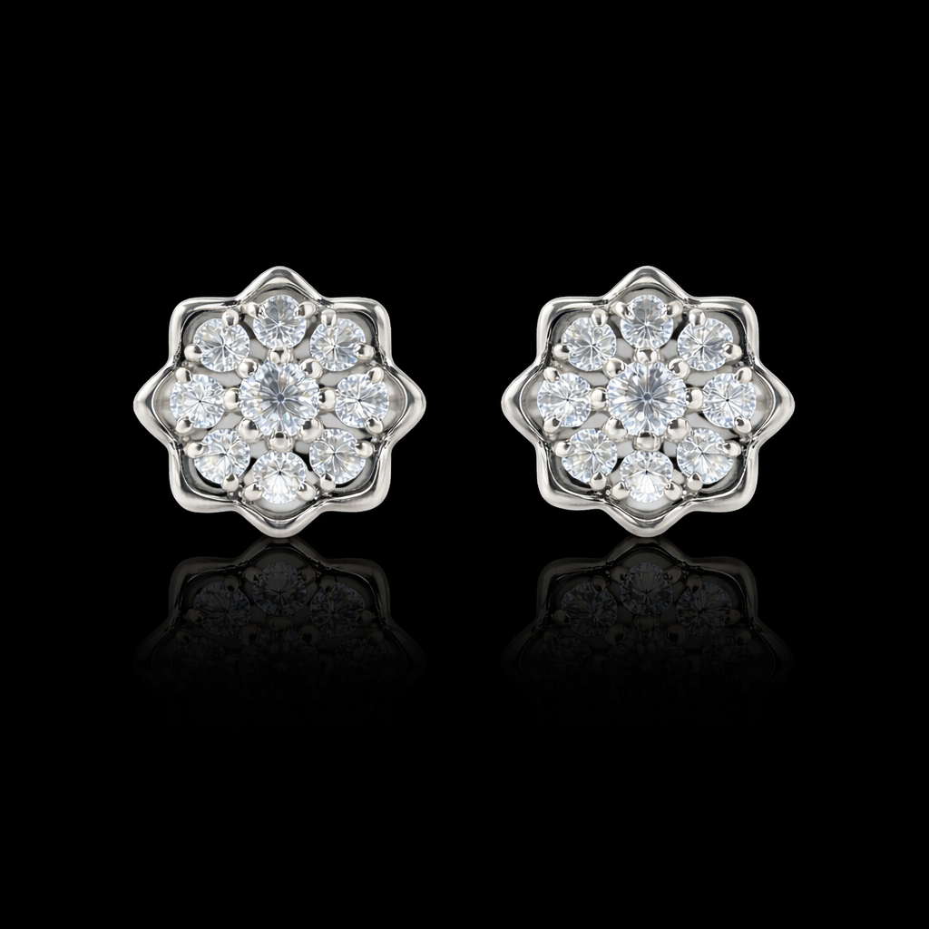 Celestia Star Cluster Stud Earrings S (3)