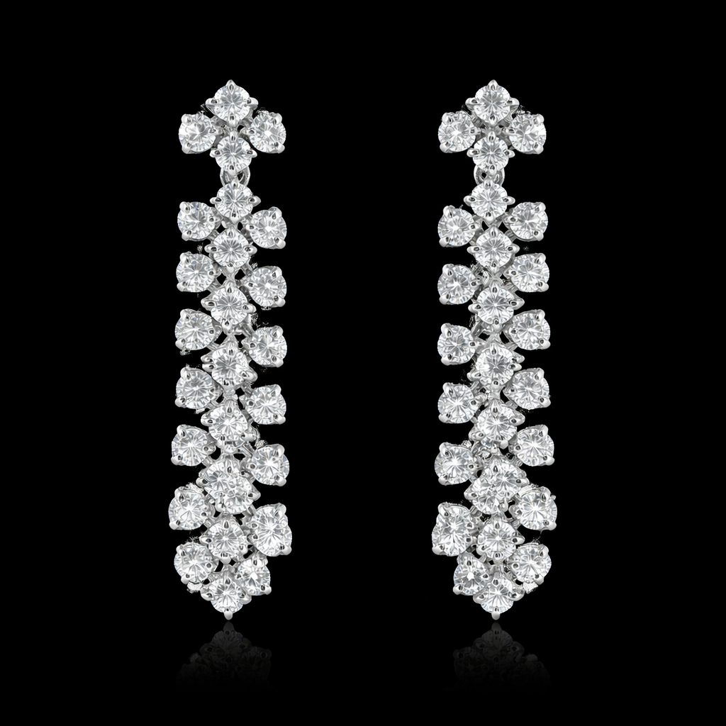 Crystal Blossom Drop Earrings S (4)