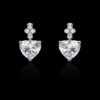 Crystal Heart Drop Earrings S (3)