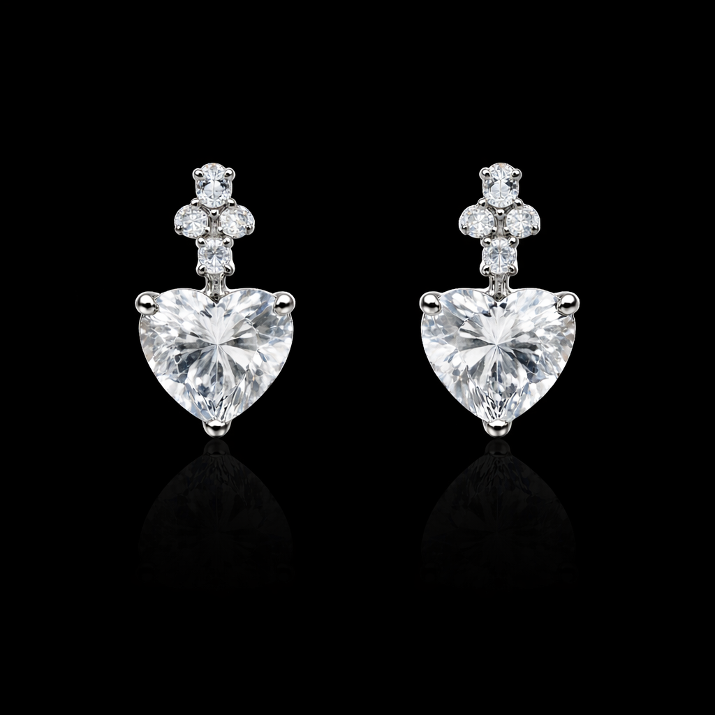 Crystal Heart Drop Earrings S (3)