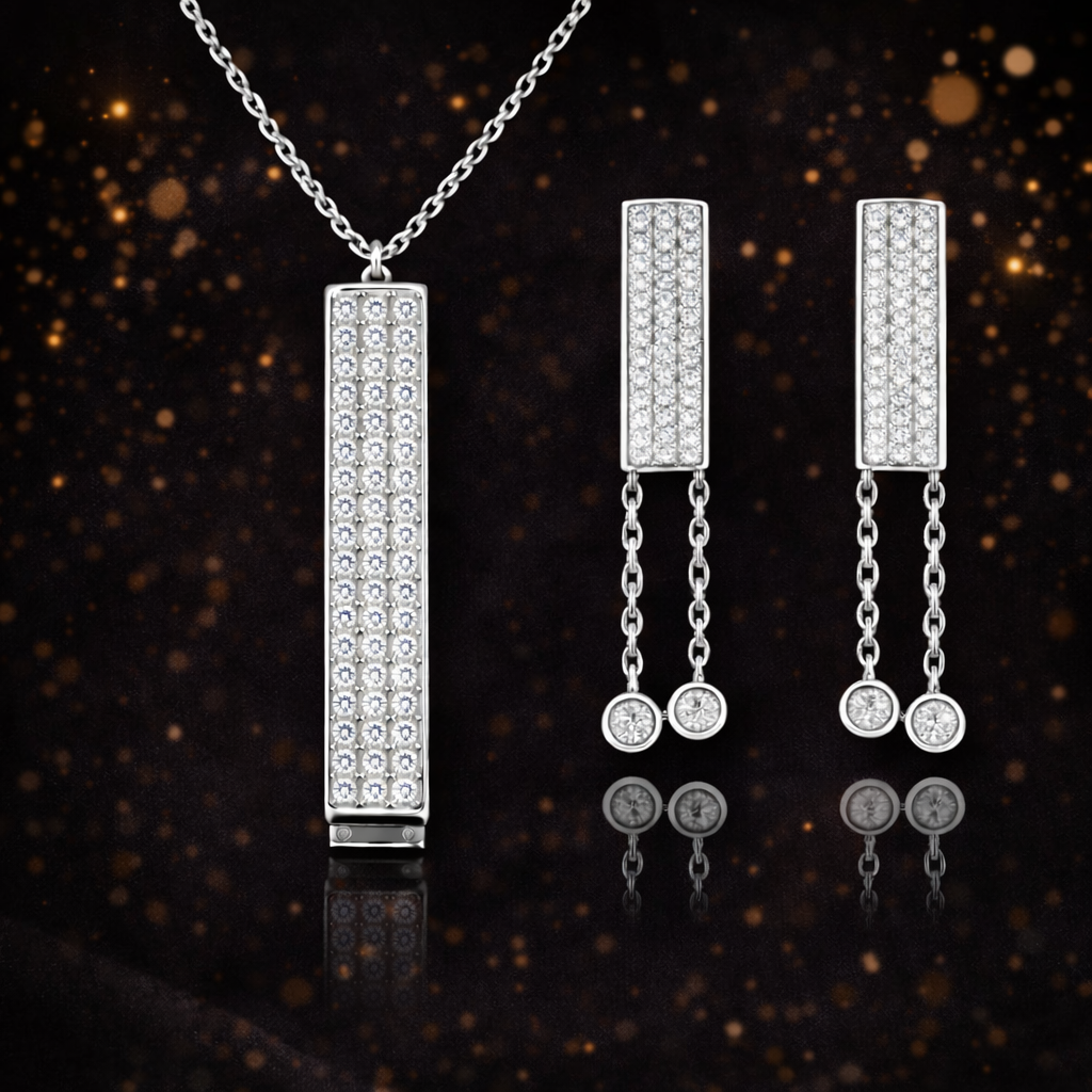 Elegant Celeste Chainfall jewelry set S (2)