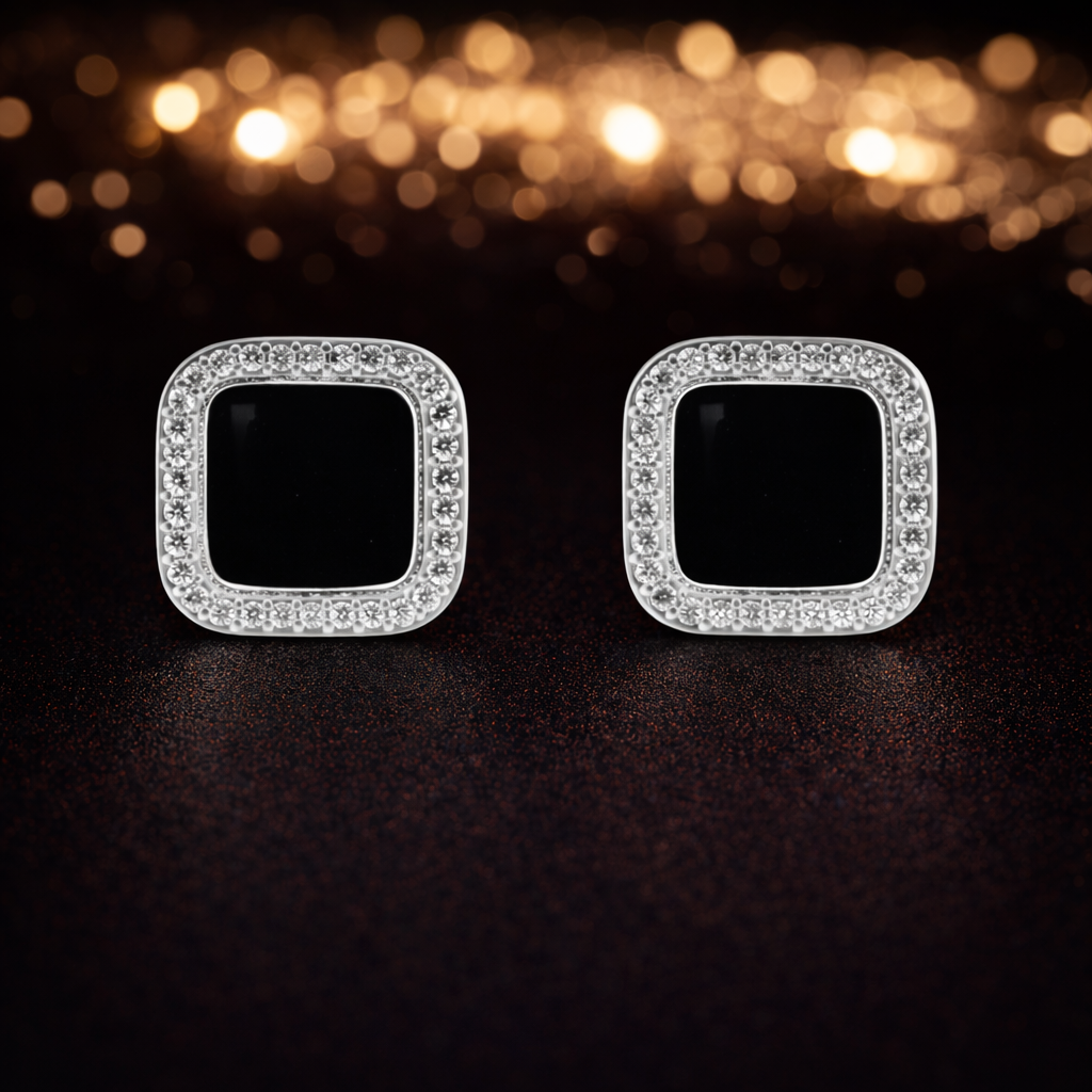Elegant onyx earrings S (1)