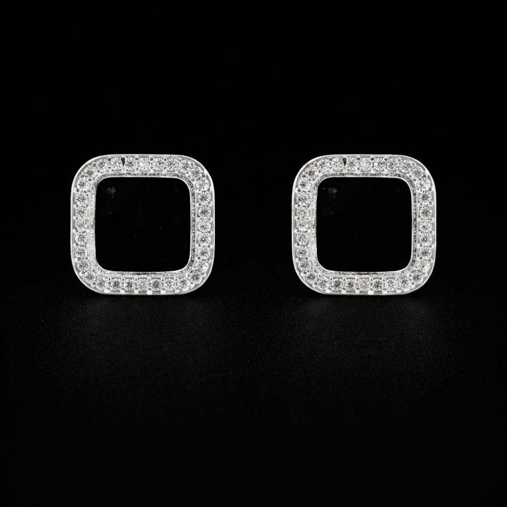 Elegant onyx earrings
