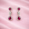 Elegant ruby drop earrings S (4)