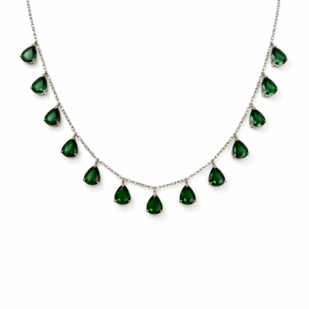 Emerald Cascade Teardrop Pendant S (4)