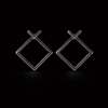 Geo Frame Stud Earrings S (3)
