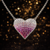 Heart-shaped gemstone pendant S (1)