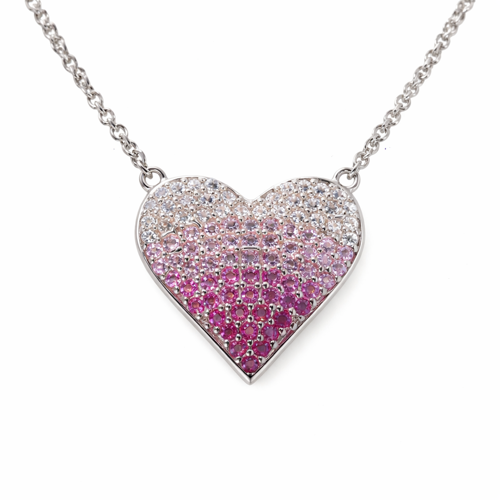 Heart-shaped gemstone pendant S (4)