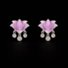 Lotus Charm Stud Earrings S (4)