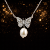 Pearl Flutter Butterfly Pendant S (1)