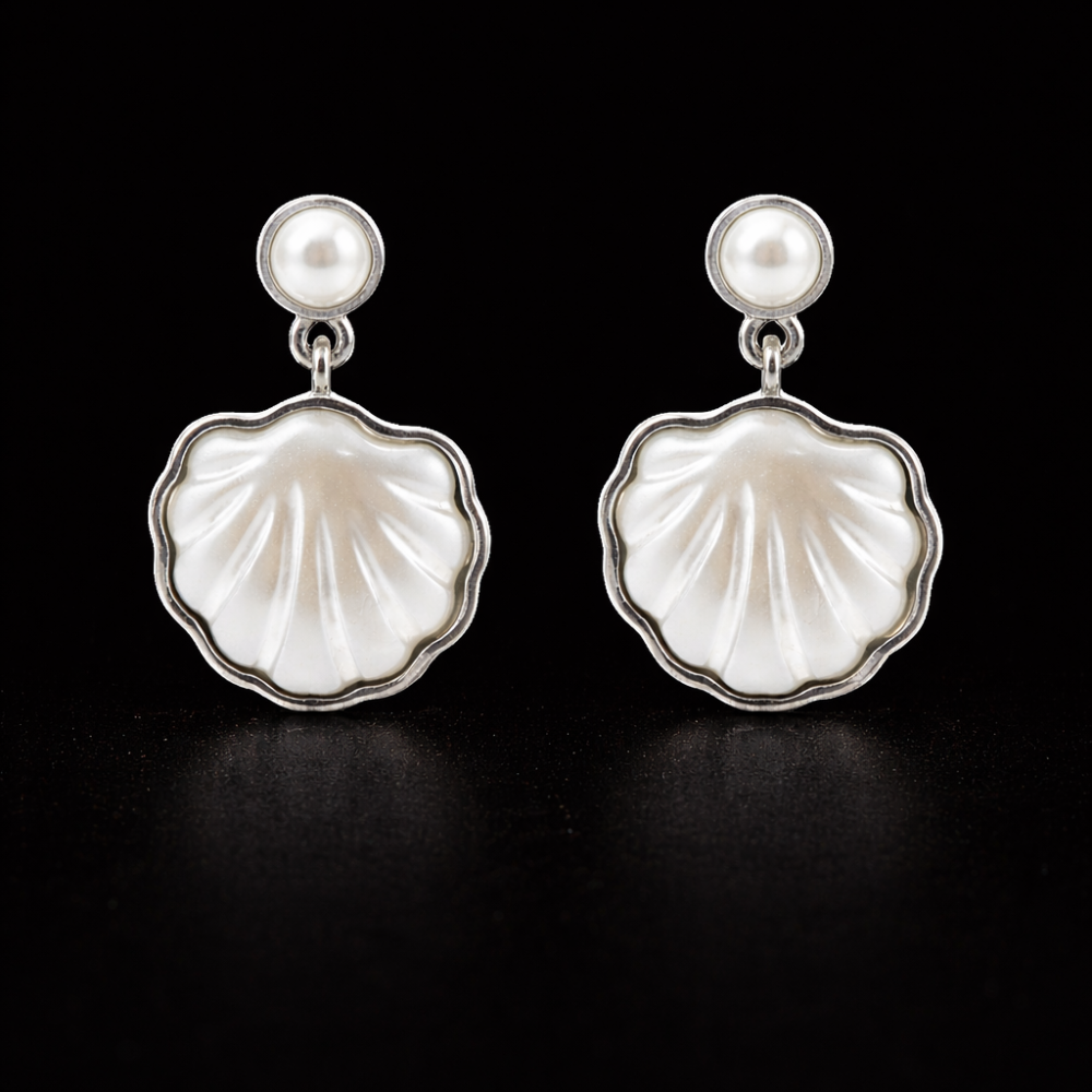 Pearl Shell Drop Earrings