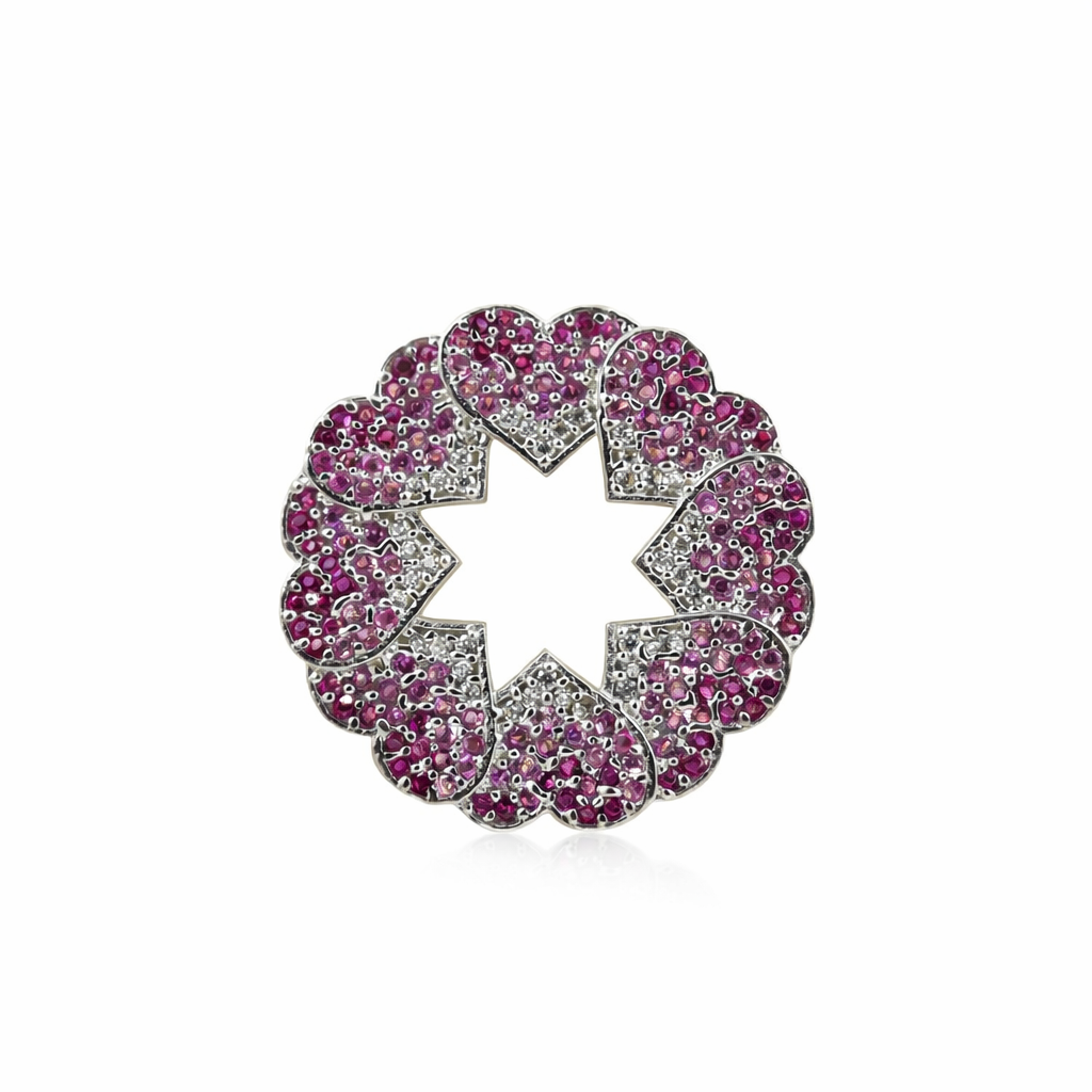 Sapphire floral pendant S (1)