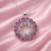 Sapphire floral pendant S (3)