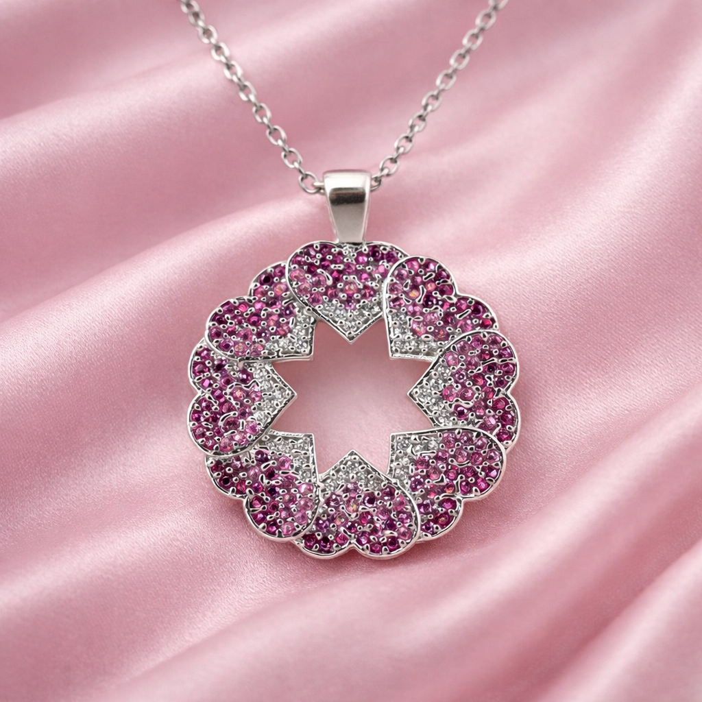 Sapphire floral pendant S (3)